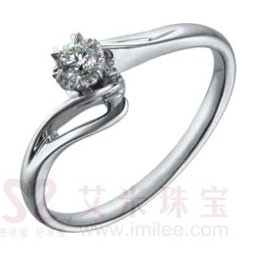 铂金PT950钻石女戒指 DB468C